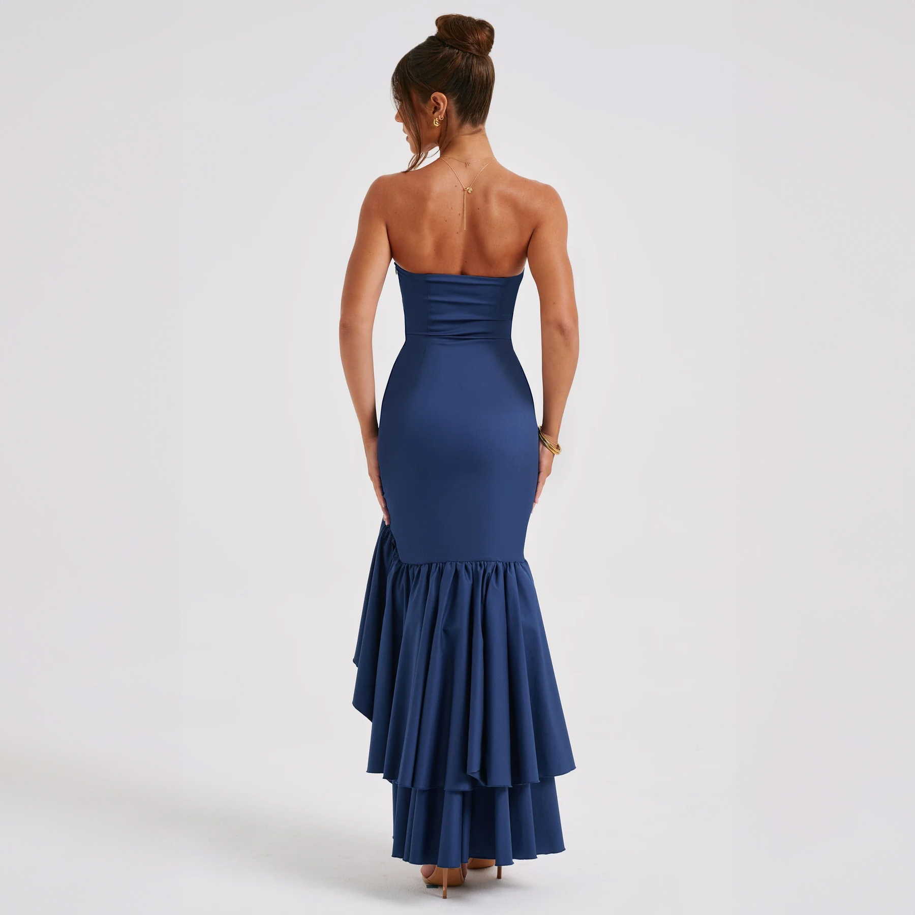 Women's 2024 Spring Summer New Fashion Sexy Off-the-Shoulder Bandeau Irregular Temperament Dress