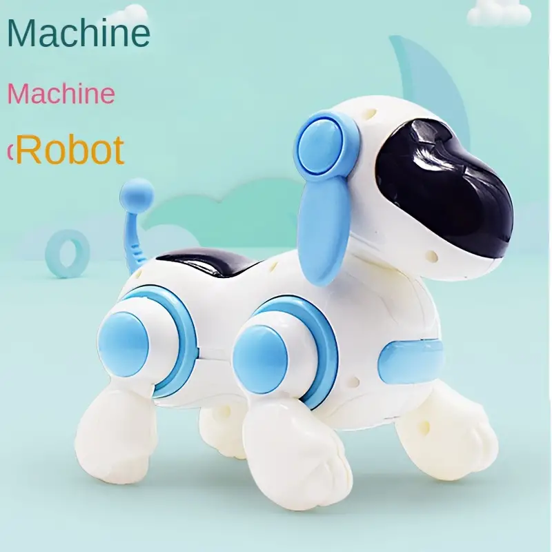 Electric Walking Mechanical Dog Toy Simulation Meeting, Calling, Moving, Music, Lighting, Intelligent Puppy Toy, Children's Electric Singing Dog Gift, Choice For Parent-child Companionship And Growth