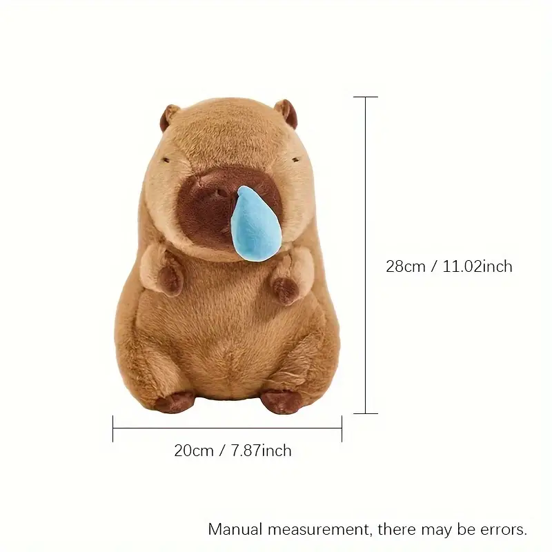 11-inch cuddly snotlout Capybara doll stuffed toy bed doll sleeping pillow birthday gift & holiday gift 6 + years old