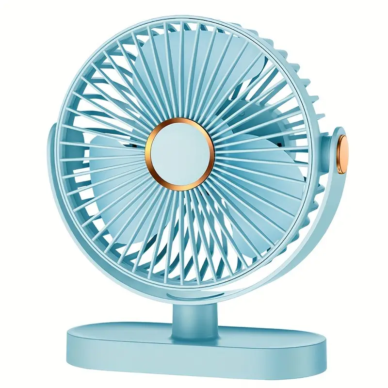 Upgraded Camping Mini Fan, Portable Personal Fan with LED Lights, 3000mah 5-Speeds 360° Rotating Silent Fan, USB Recharg with Hook, For Office, Home, Travel, Outdoor, Camping, Car Seat, Crib, Travel - Summer Gift