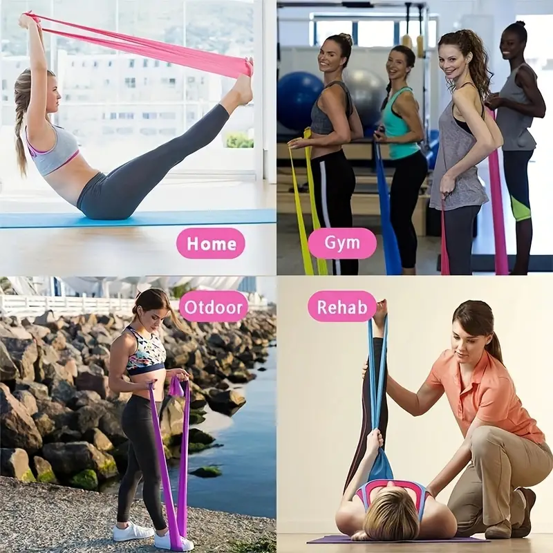 3pcs Resistance Band for Yoga, Pilates, and Stretching - Improve Flexibility and Build Strength at Home Gym