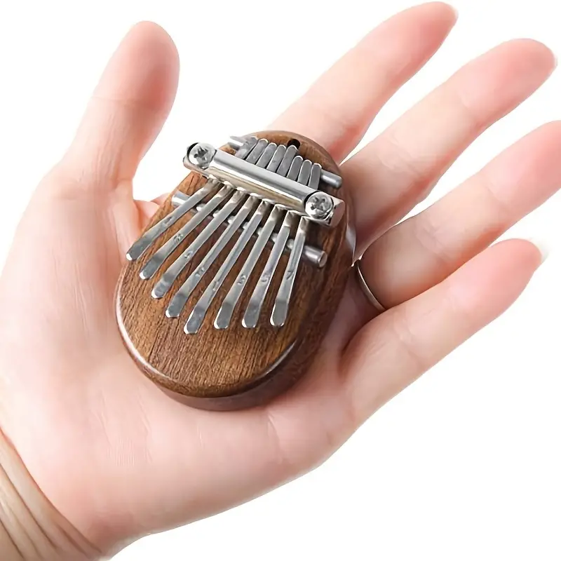 Baiks 8 Key Mini Kalimba High Quality Exquisite Finger Thumb Piano Marimba Musical Good Accessory Pendant Gift, Christmas And Halloween Gift, Thanksgiving Gift