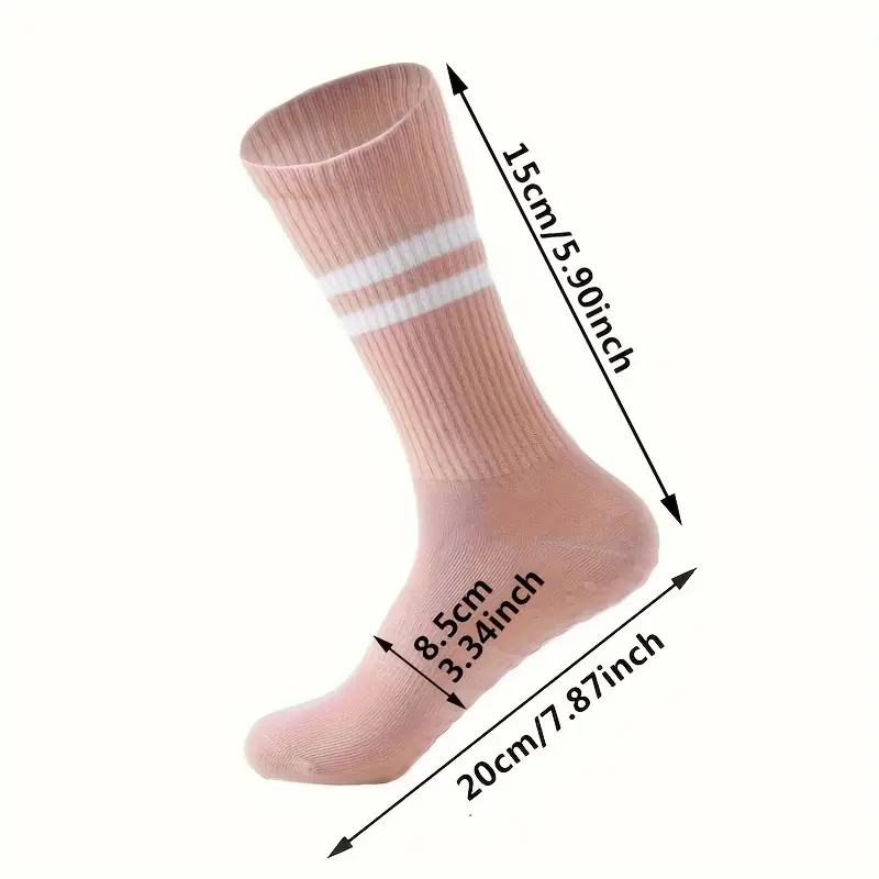 3 Pairs Womens Ultra-Soft Non-slip Yoga & Pilates Socks - Ventilated Mid-Calf Grip Socks for Dance Training - Ultimate Comfort Set