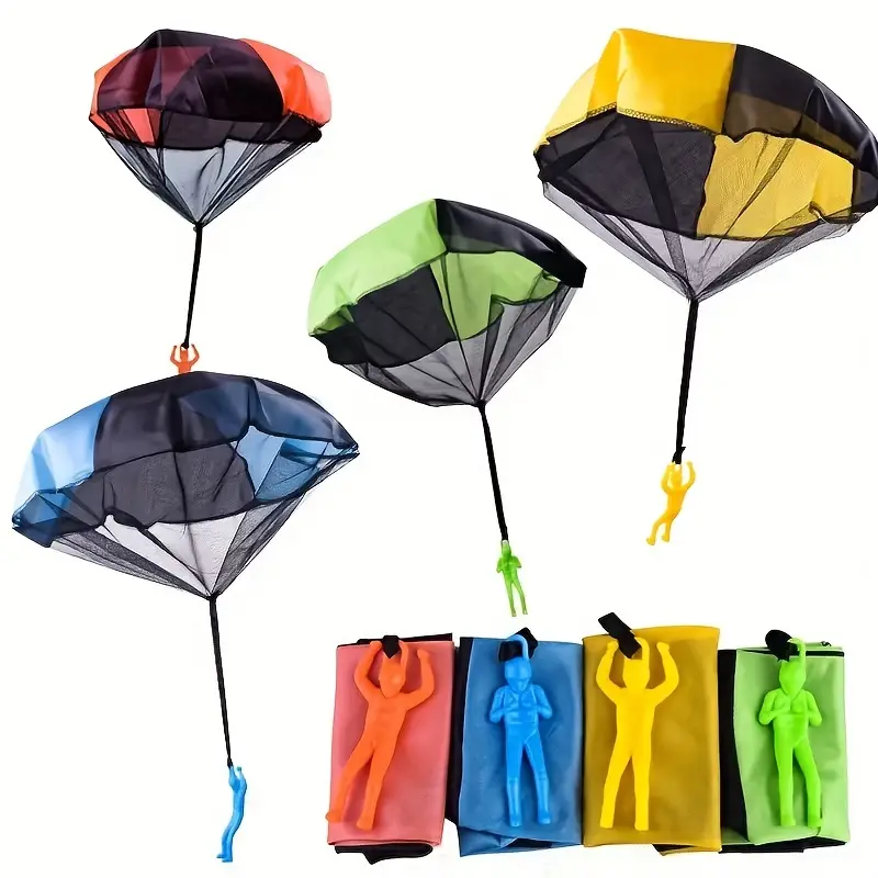 1pc Hand Throws A Parachute Toy Soldier Parachute Outdoor Toys 15.5CM