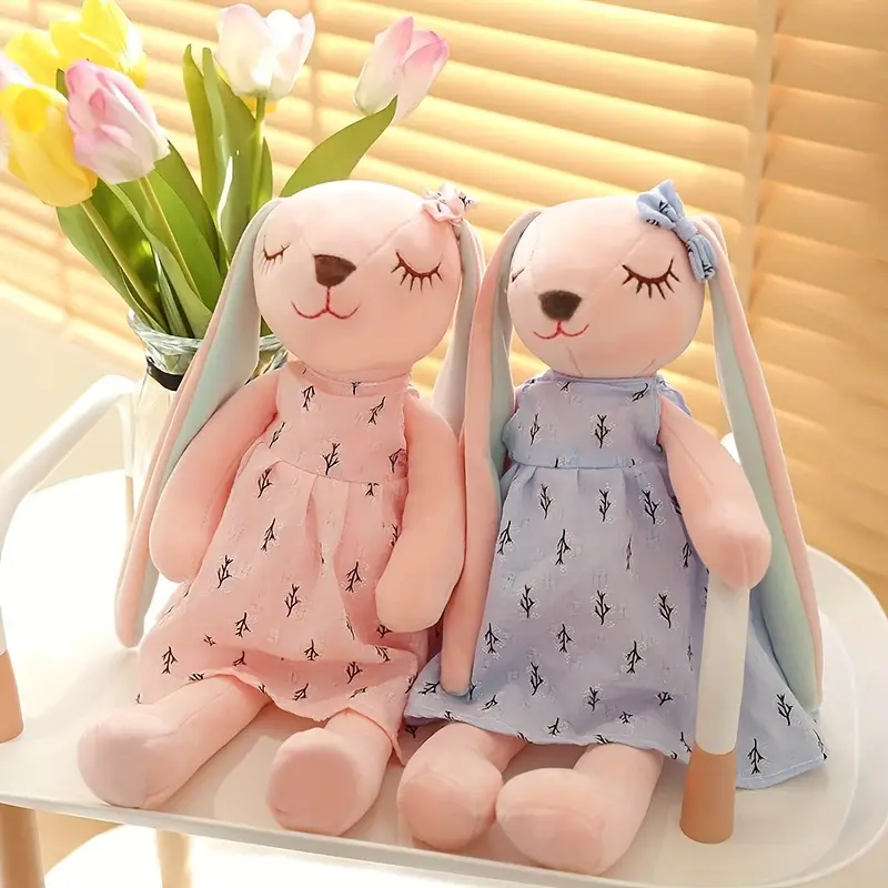 Baikq 13.78inch Cute Bunny Plush Toy Doll - Stuffed Animal For Kids Christmas Gifts Teenager Stuff