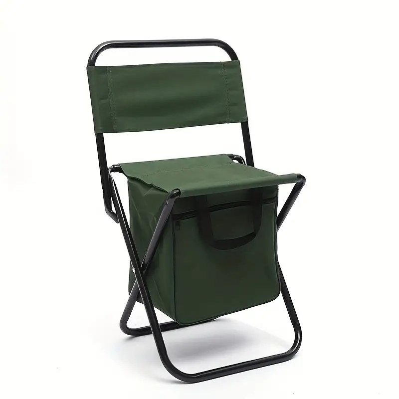 Portable outdoor folding bag Chair with storage bag with backrest storage function 3-in-1 recreational camping fishing chair