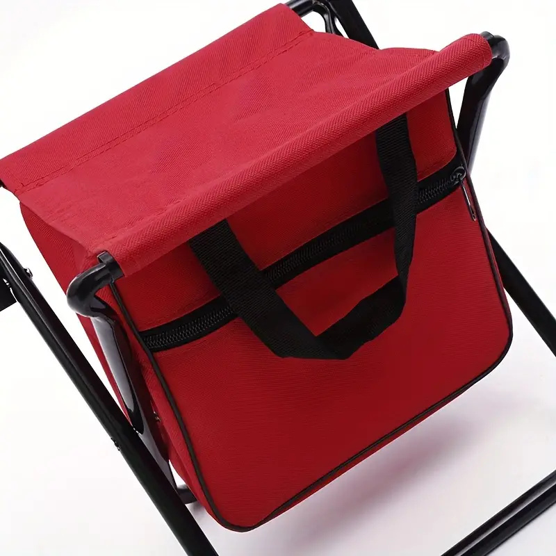 Portable outdoor folding bag Chair with storage bag with backrest storage function 3-in-1 recreational camping fishing chair