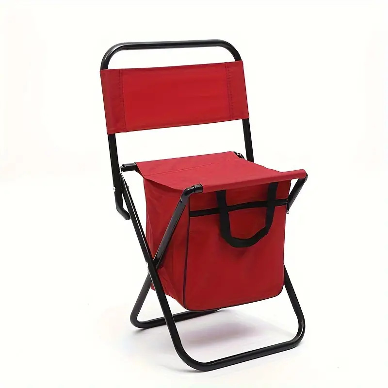 Portable outdoor folding bag Chair with storage bag with backrest storage function 3-in-1 recreational camping fishing chair