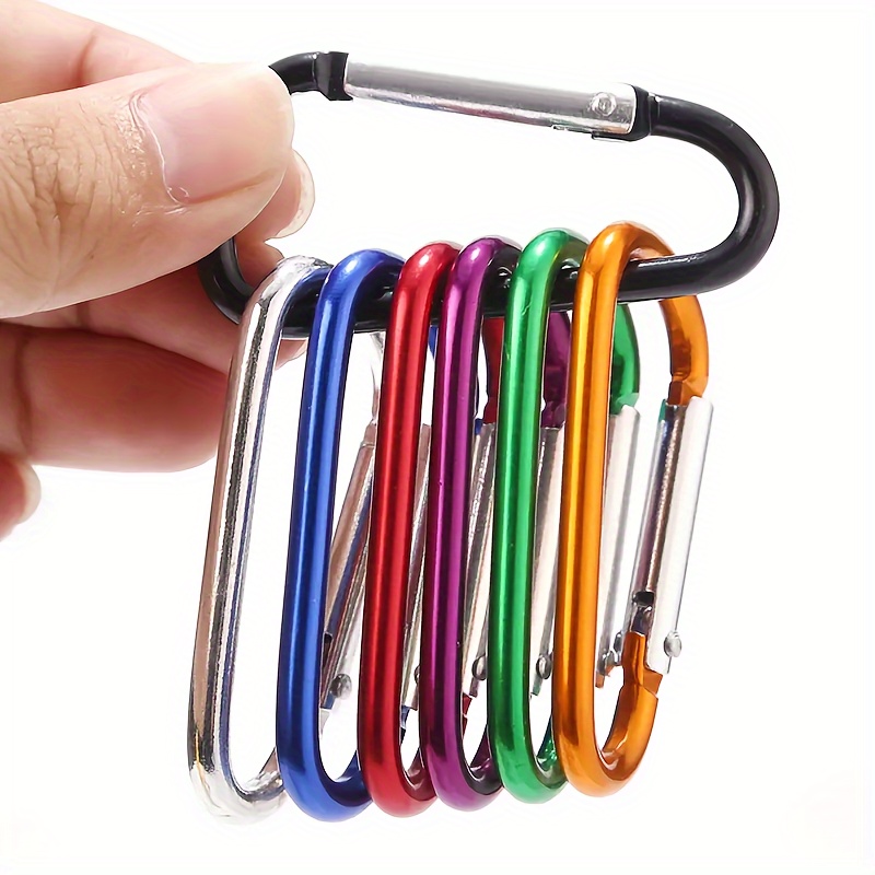 10pcs Heavy Duty Alloy Carabiners, Durable Clip Buckle, Perfect For Camping, Hiking, And Climbing