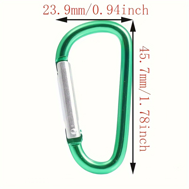 10pcs Heavy Duty Alloy Carabiners, Durable Clip Buckle, Perfect For Camping, Hiking, And Climbing