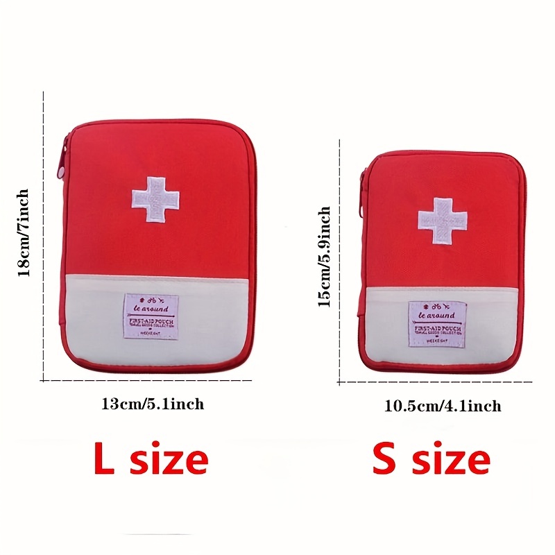 1pc Portable First Aid Medical Pouch: The Perfect Survival Pill Bag for Outdoor Camping, Travel & Emergency - Perfect Father's Day/Christmas Birthday Gift!