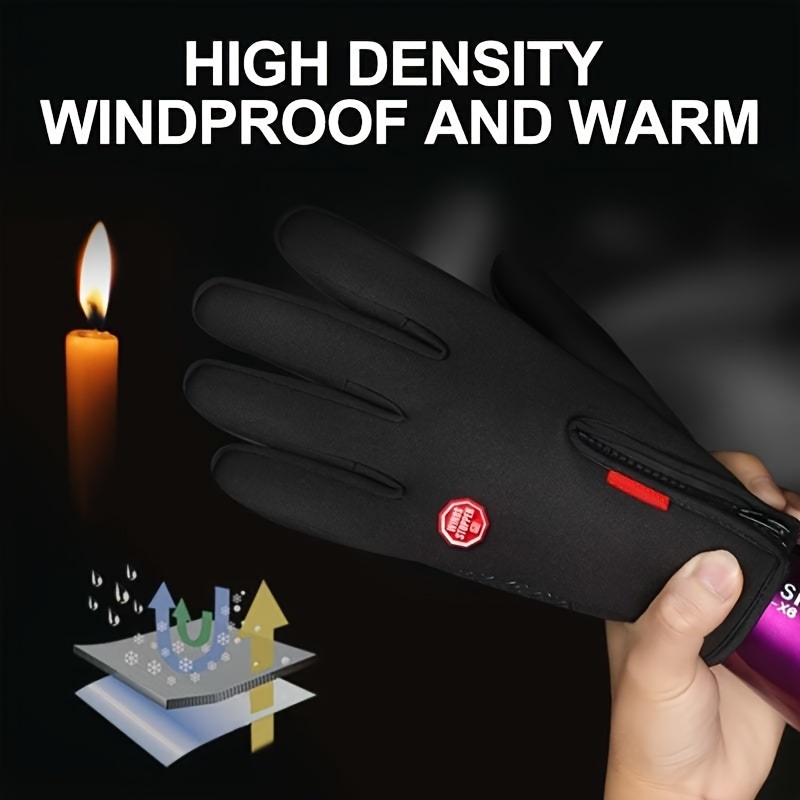 All-Weather Defender - Touchscreen Winter Gloves with Enhanced Waterproof Thermal Tech for Unbeatable Warmth and Wind Protection Local warehouse