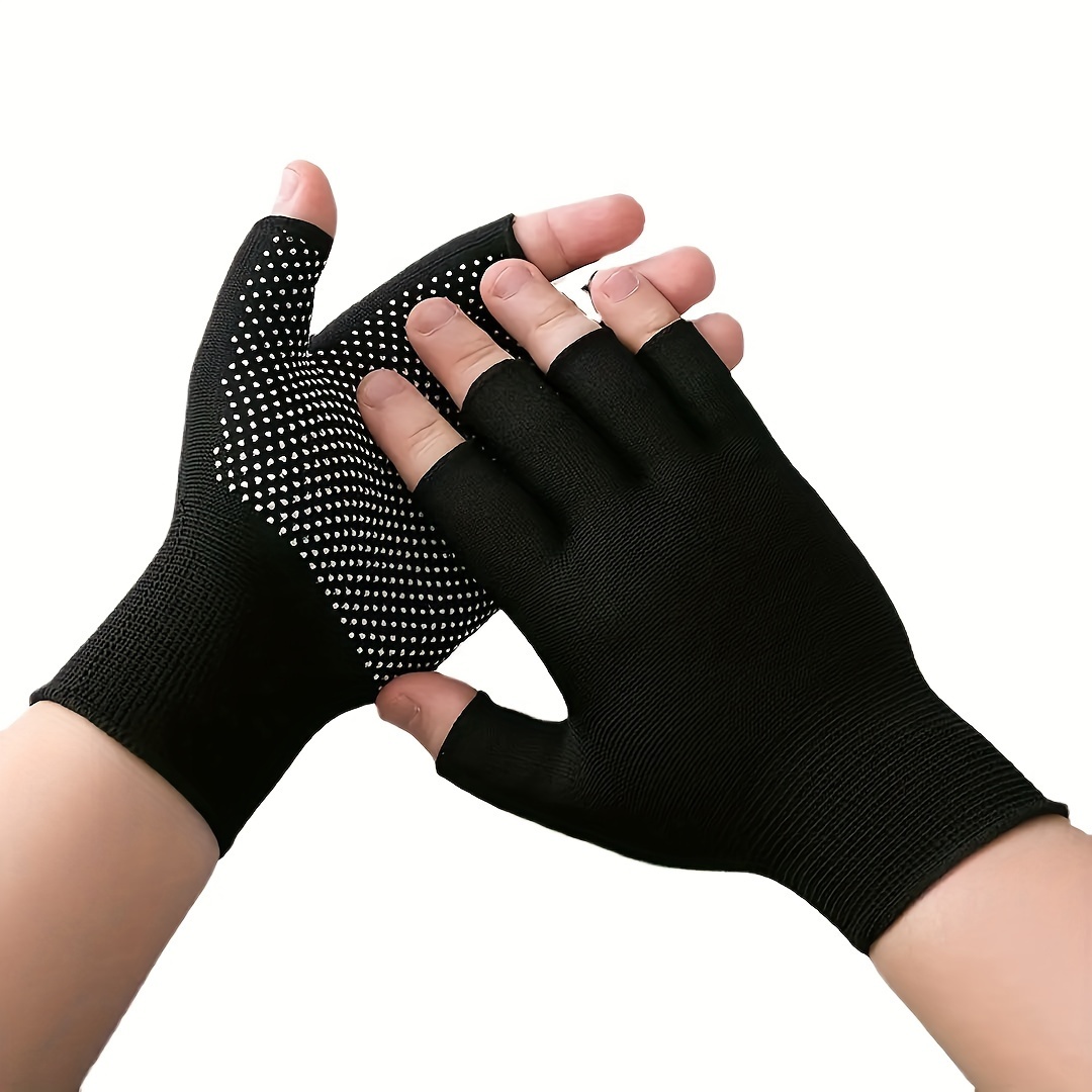 ProFlex Sports Gloves - Ultra-Breathable, Non-Slip, Half-Finger Design for Enhanced Control and Dexterity - Ideal for Cycling, Hiking, Fishing, and Driving Adventures