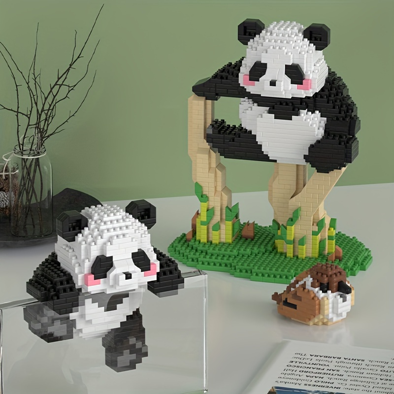 Creative Panda Building Blocks - 2-in-1 Play & Learn Set, Perfect Gift for Birthdays and Holidays