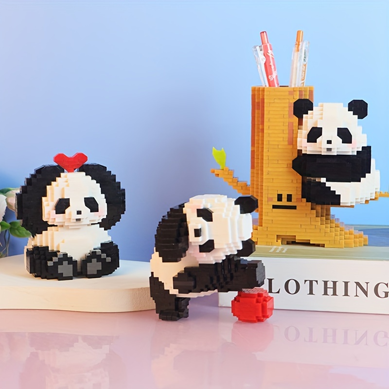 Creative Panda Building Blocks - 2-in-1 Play & Learn Set, Perfect Gift for Birthdays and Holidays