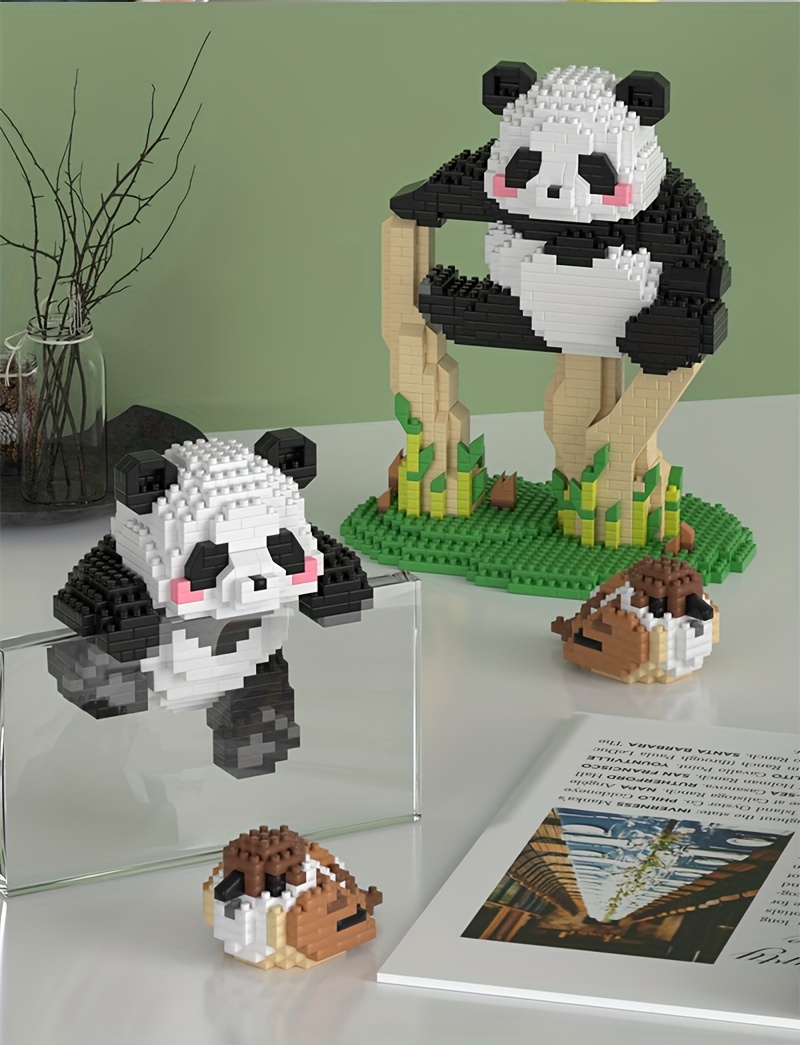 Creative Panda Building Blocks - 2-in-1 Play & Learn Set, Perfect Gift for Birthdays and Holidays