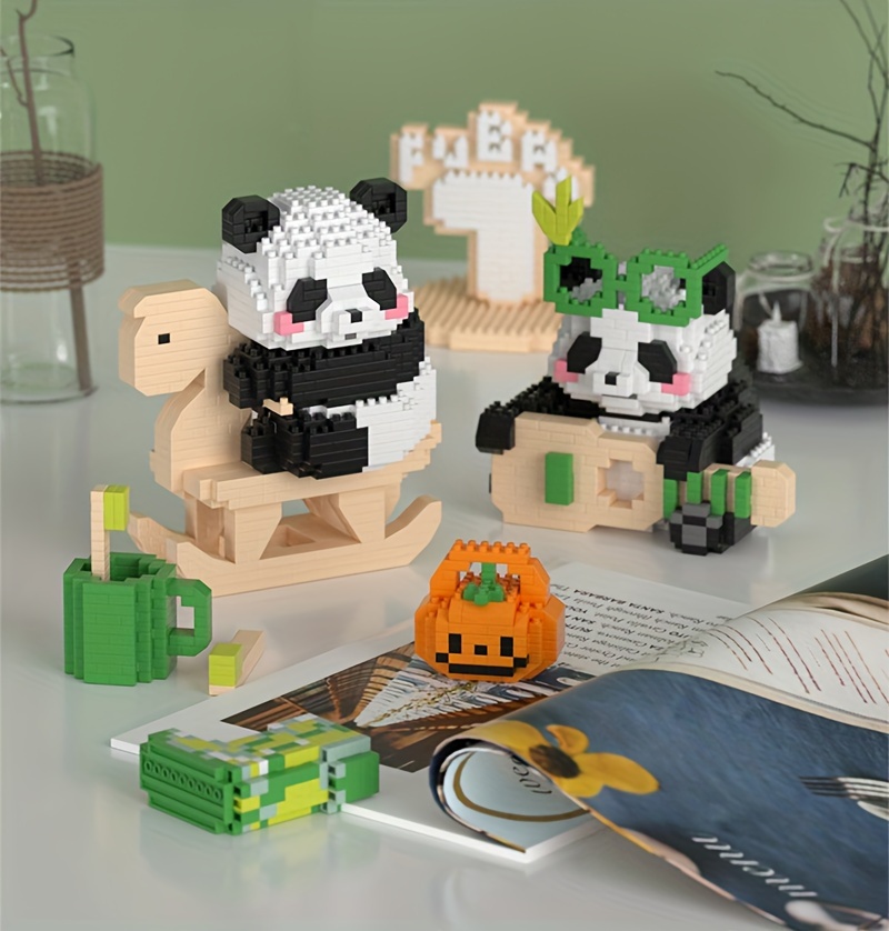 Creative Panda Building Blocks - 2-in-1 Play & Learn Set, Perfect Gift for Birthdays and Holidays