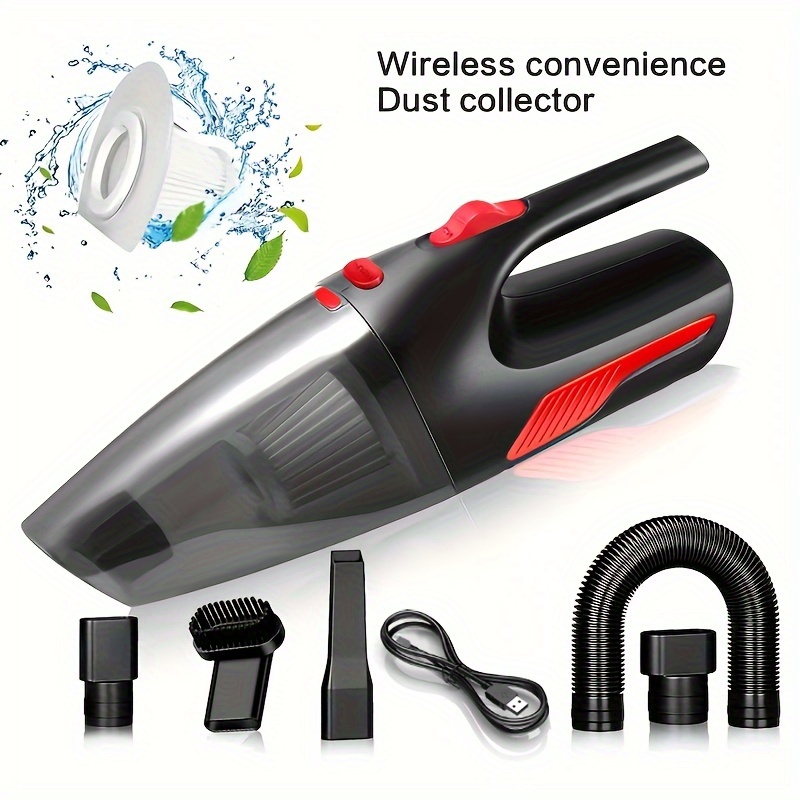 High-Power Wireless Car Vacuum Cleaner - Effortless Cleaning for Home & Car - USB Rechargeable, Mini Handheld Design