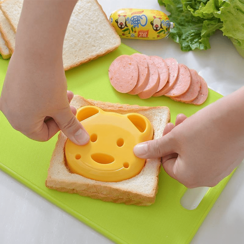 Baiku Make Cute Bear-Shaped Sandwiches Easily With This DIY Tool! Easter Gift