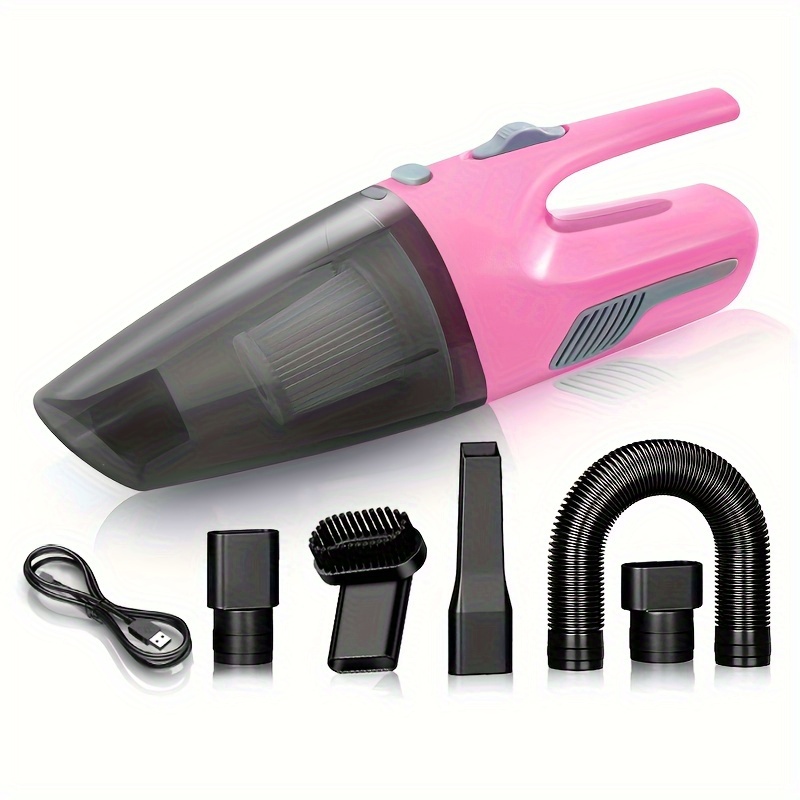 High-Power Wireless Car Vacuum Cleaner - Effortless Cleaning for Home & Car - USB Rechargeable, Mini Handheld Design