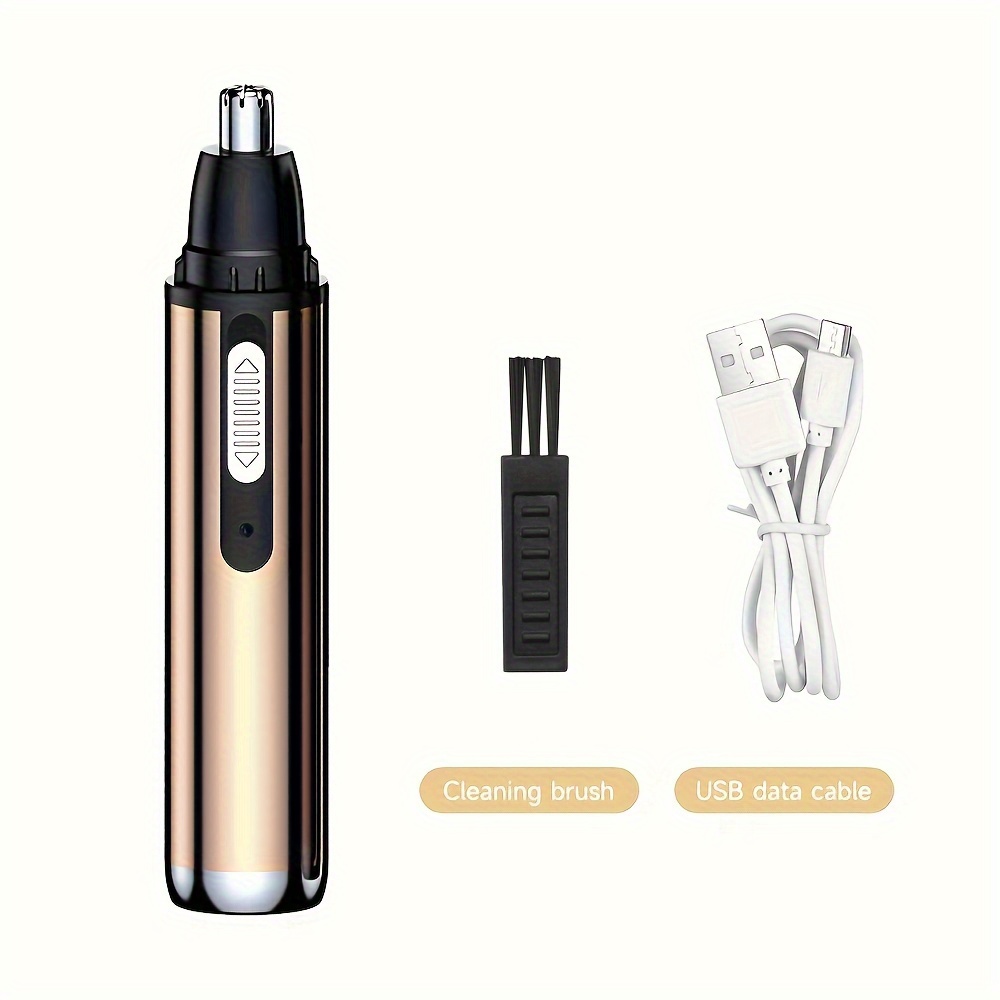 V-Vimika 4V Rechargeable Stainless Steel Electric Nose and Ear Hair Trimmer with Eyebrow Shaver - Quiet Mute Motor, USB Charging, Lithium Battery, Easy to Use for Men and Women - Perfect Fathers Day GiftV-Vimika 4V Rechargeable Stainless Steel Electric No