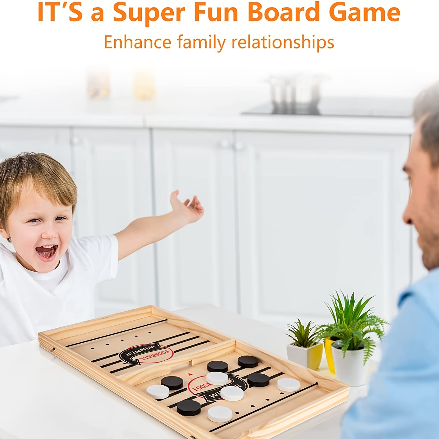 Super Winner Slingshot Board Game - Fast-Paced Action-Packed Table Hockey Game for Adults - Perfect Party Game for Christmas, Halloween, Thanksgiving, and Gaming Enthusiasts