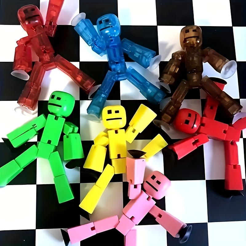 Creative Fun Little Man Toys, Stress Relief Jigsaw Suction Figures, Novelty Toys, Perfect For Family Interaction, Cheapest Items, Perfect For Holiday/Christmas Gifts