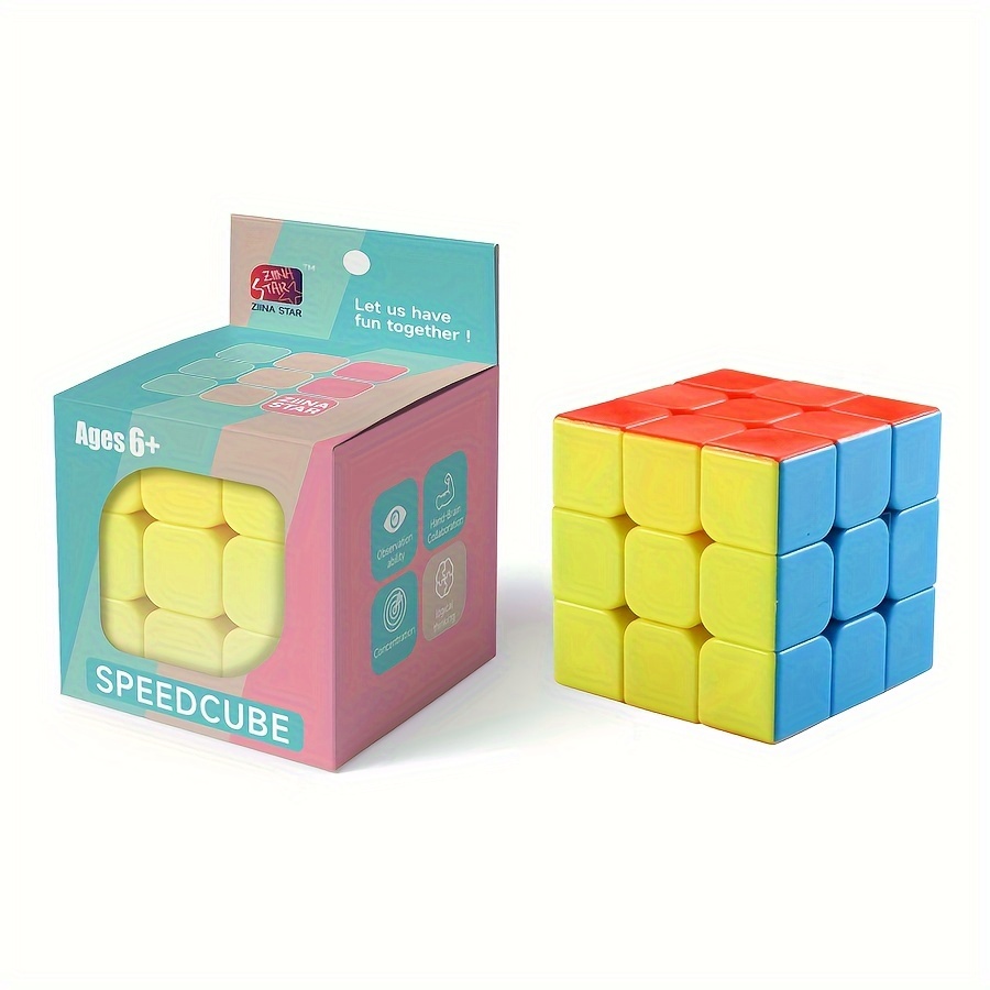 Beginner's Smooth Magic Cube: Solid Color, Skill-Enhancing Educational Toy - Perfect for Christmas & Thanksgiving Gifts