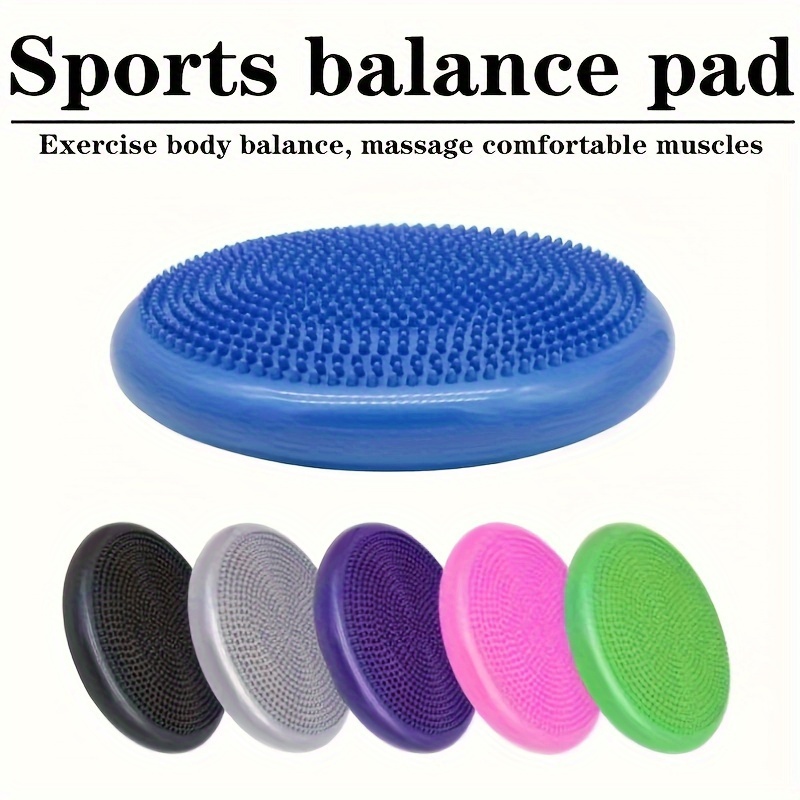 1pc Inflatable Yoga Balance Disc - Ultra-Durable, Portable, and Massage-Enabled for Balance Training, Fitness, and Sports - Ideal for Yoga, Pilates, and Exercise Routines