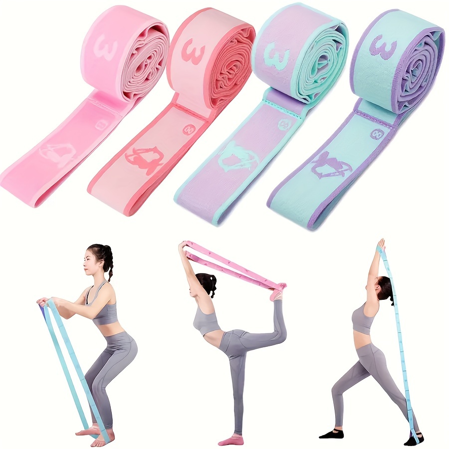 Versatile Resistance Band Training Belt - Portable Yoga Assistant for Enhanced Flexibility & Muscle Strengthening - Ideal for Beginners, Exercises, Dance, Pilates, Home Gym & Travel