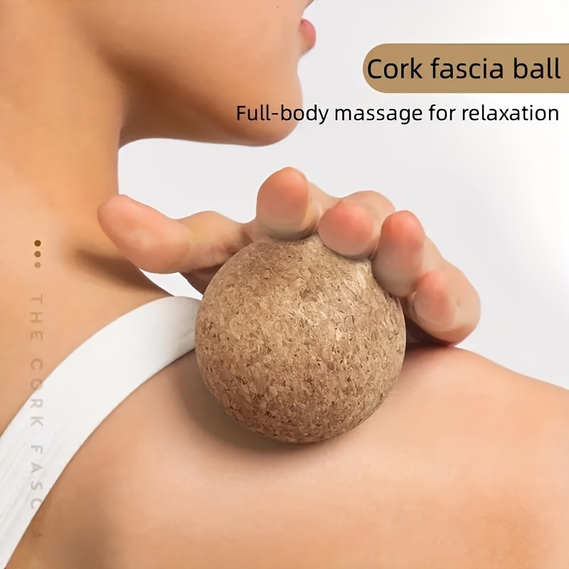 Non-slip Wood Yoga Relaxation Ball, FOR Shoulder Neck Muscle Arm Waist Back Foot Massage