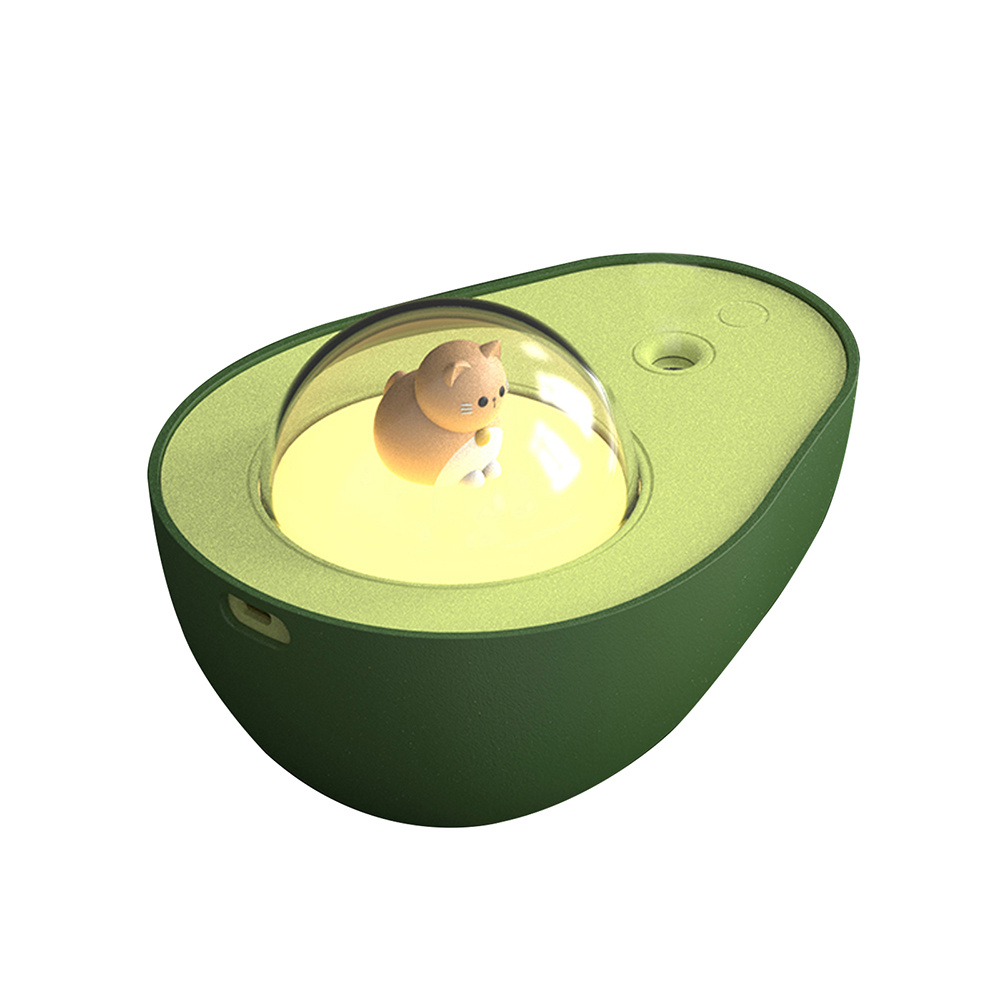 1pc Avocado Aromatherapy Humidifier - Portable USB Wireless Air Purifier for Home - 240ml/8.45oz