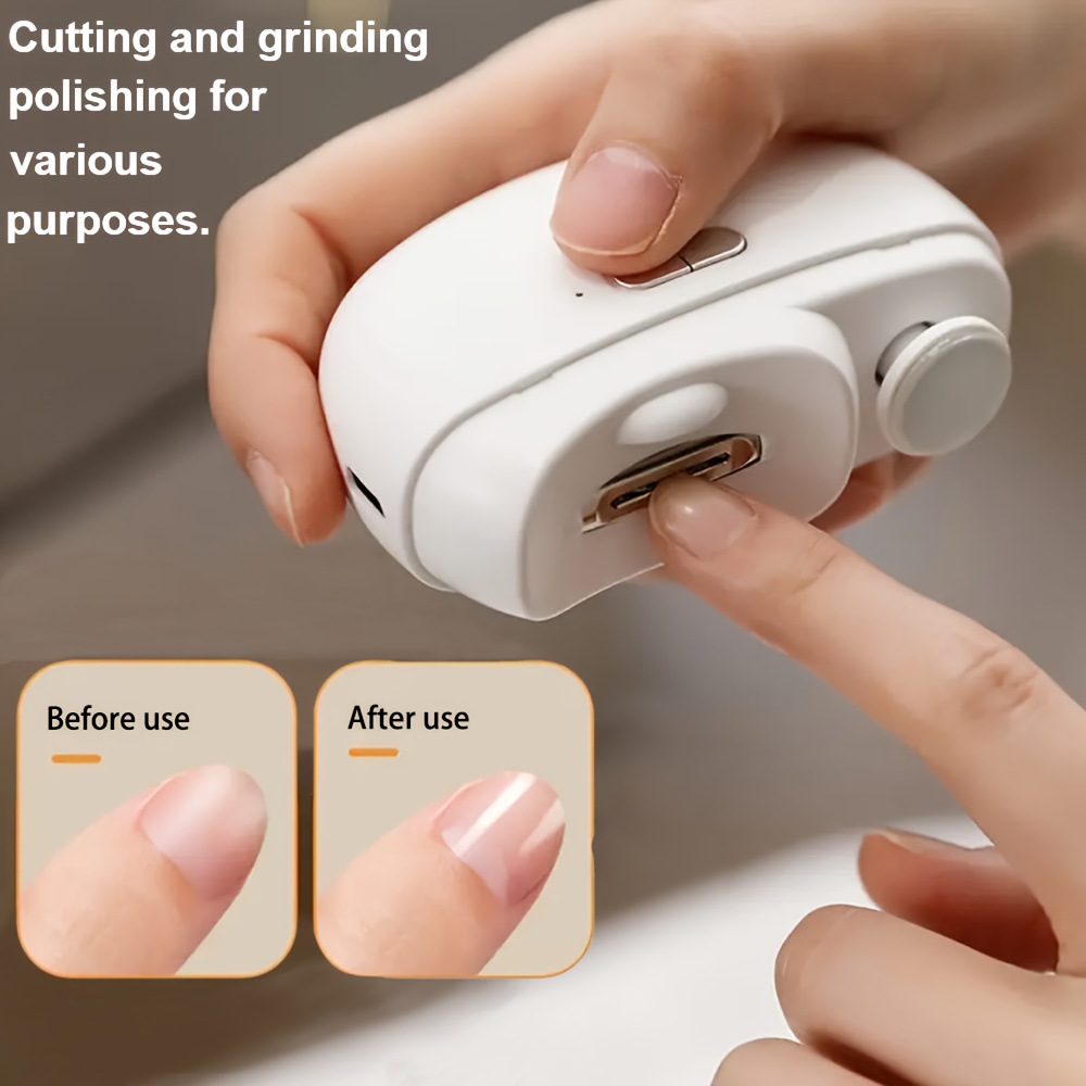 Smart Electric Nail Clipper With Anti-Pinch, Nail Polishing, Illumination, And Grinding Functions. Suitable For All Ages. Portable And Long Battery Life. High-end Packaging, Ideal As A Gift. Halloween