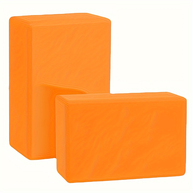 2pcs EVA High Density Yoga Block, 4.23oz Stretching Body Practice Block, Foam Bricks, For Home Gym Training Fitness