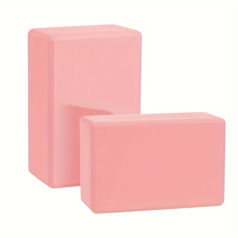 2pcs EVA High Density Yoga Block, 4.23oz Stretching Body Practice Block, Foam Bricks, For Home Gym Training Fitness