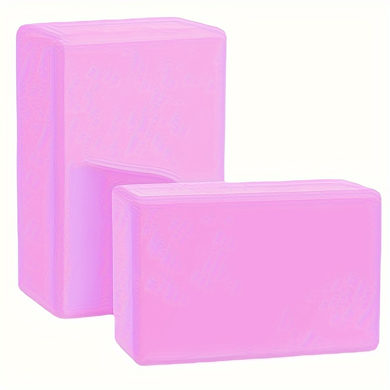 2pcs EVA High Density Yoga Block, 4.23oz Stretching Body Practice Block, Foam Bricks, For Home Gym Training Fitness