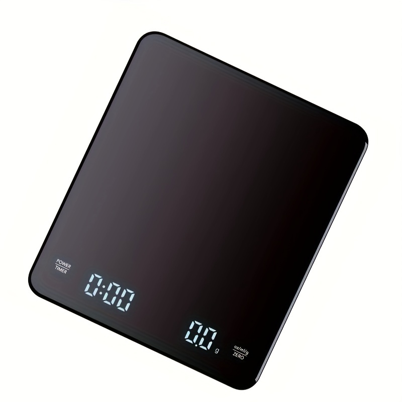 AccurateTouch USB Rechargeable Kitchen Scale - High-Precision Coffee & Baking Scale with Timer, 3kg Capacity, Perfect for Cold Drinks, Bar Cocktails & Home Cooking Adventures - Compact & Portable Design