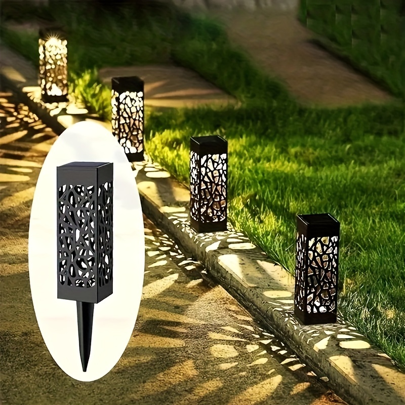 6-Pack Solar LED Garden Path Lights - Energy-Efficient, Weather-Resistant Outdoor Landscape & Decorative Lighting