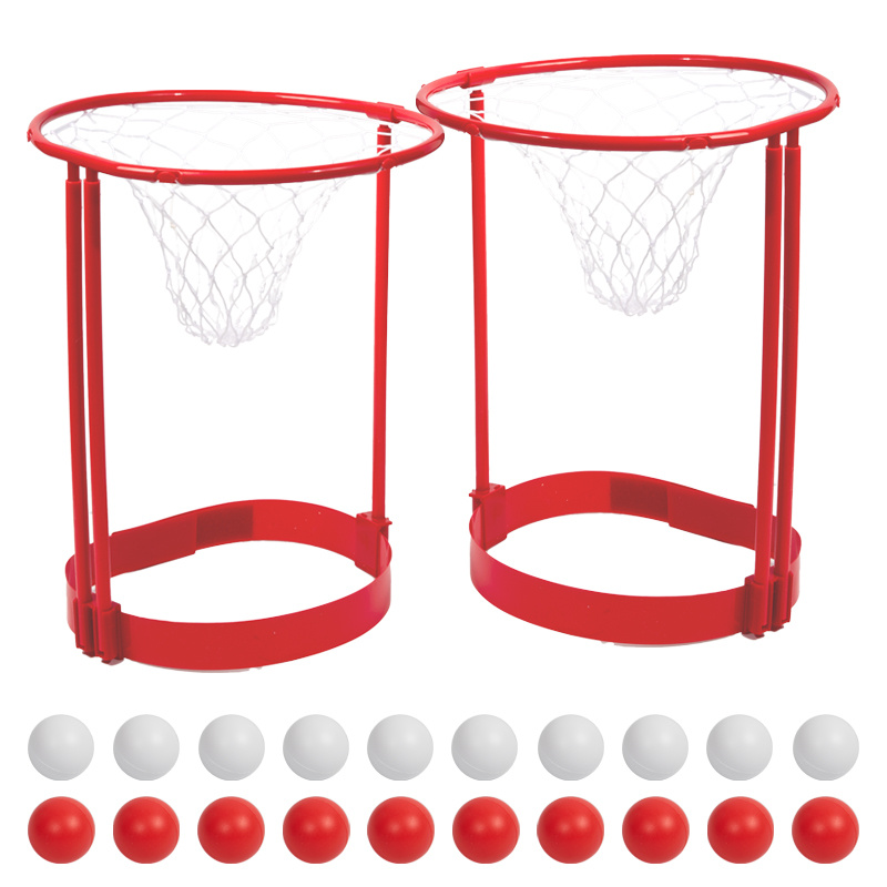 2 Packs Head Hoop Basketball Party Game For Kids And Adults Carnival Game Adjustable Basket Net Headband With 20 Balls For Carnival Party Birthday Party Family Indoor Outdoor Game