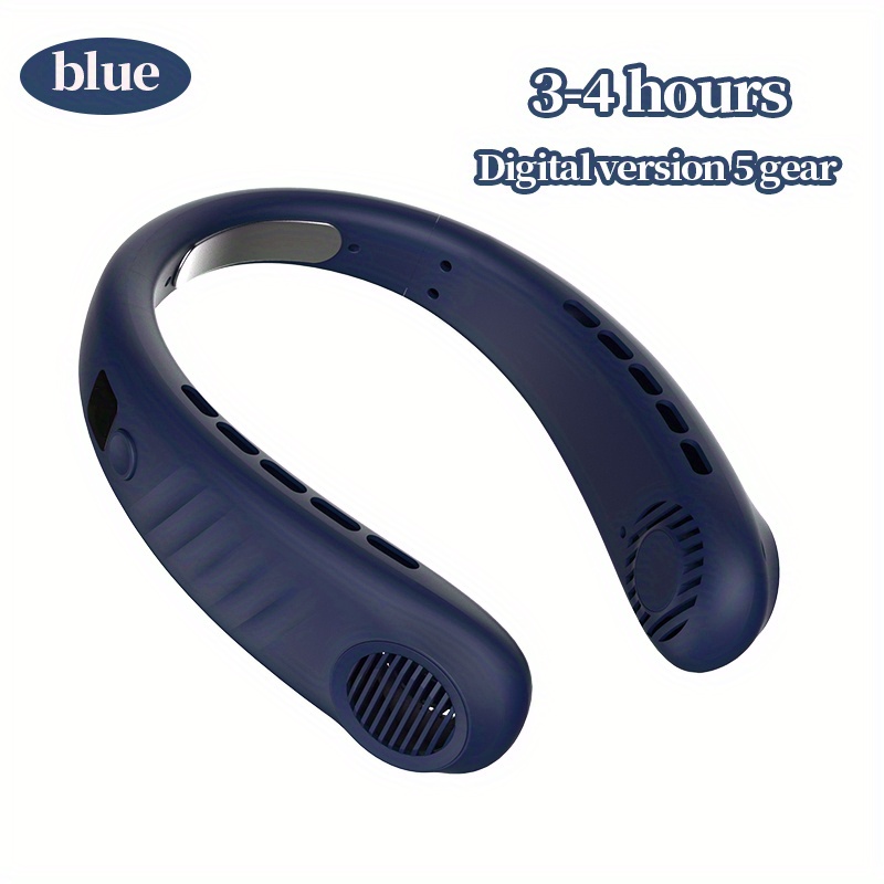 Ultimate Wearable Cooling Fan - 24hr Silent Operation, USB Rechargeable, Hands-Free Neck Design for All-Day Indoor/Outdoor Use