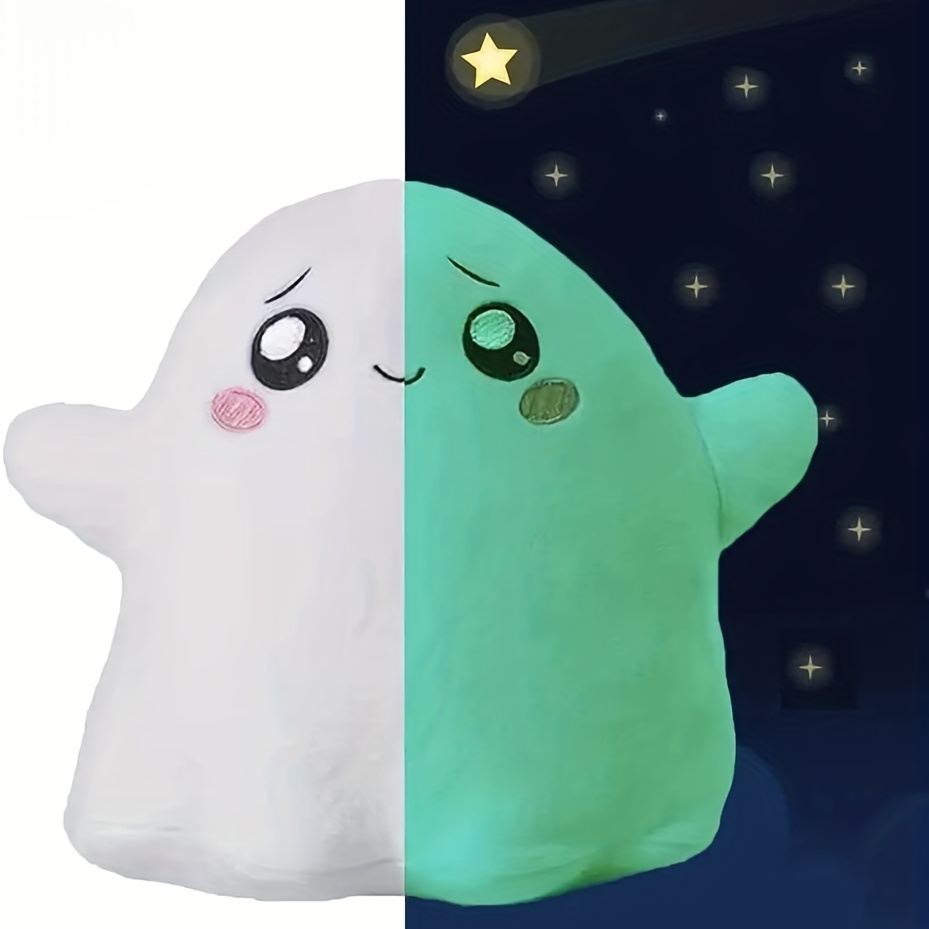 Luminous Foxy Boxy Ghosty Glow In Dark Plush Doll Toys, Removable Cartoon Robot Soft Toy, Children Birthday Gift Toys (Ghosty)