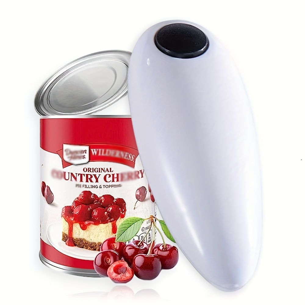 Arthritis-Friendly Battery-Operated Can Opener with Safe Smooth Edge - Ideal for Kitchen & Camping, AA Batteries Required