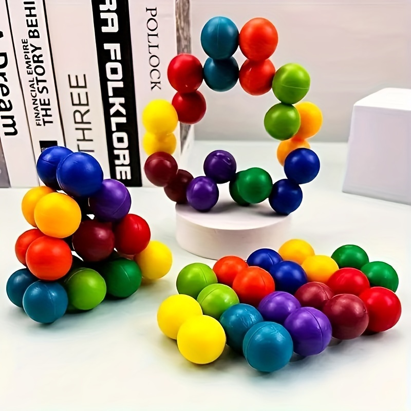 20pcs Sensory Fidget Toys - 3D Rotating Puzzle Ball, Relieve Stress And Anxiety, Creative Preschool Learning Activity, Birthday And Summer Party Gifts For Boys And Girls!