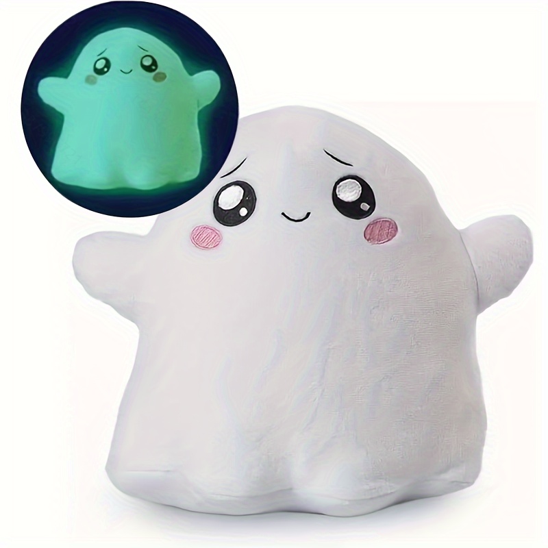 Luminous Foxy Boxy Ghosty Glow In Dark Plush Doll Toys, Removable Cartoon Robot Soft Toy, Children Birthday Gift Toys (Ghosty)