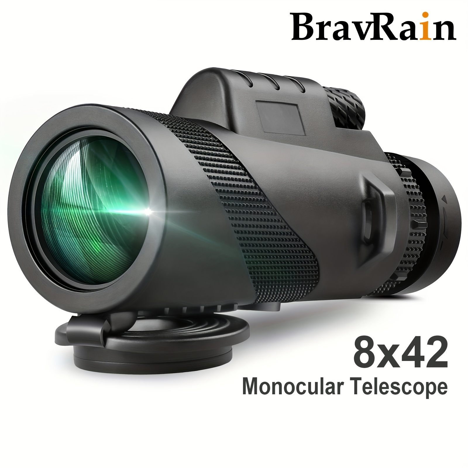 8x42 Monocular Telescope for Adults - High-Powered HD Handheld Monoculars Low Light Night Vision Lightweight Compact Telescope Clear View for Wildlife Bird Watching Hiking Hunting Camping Travel