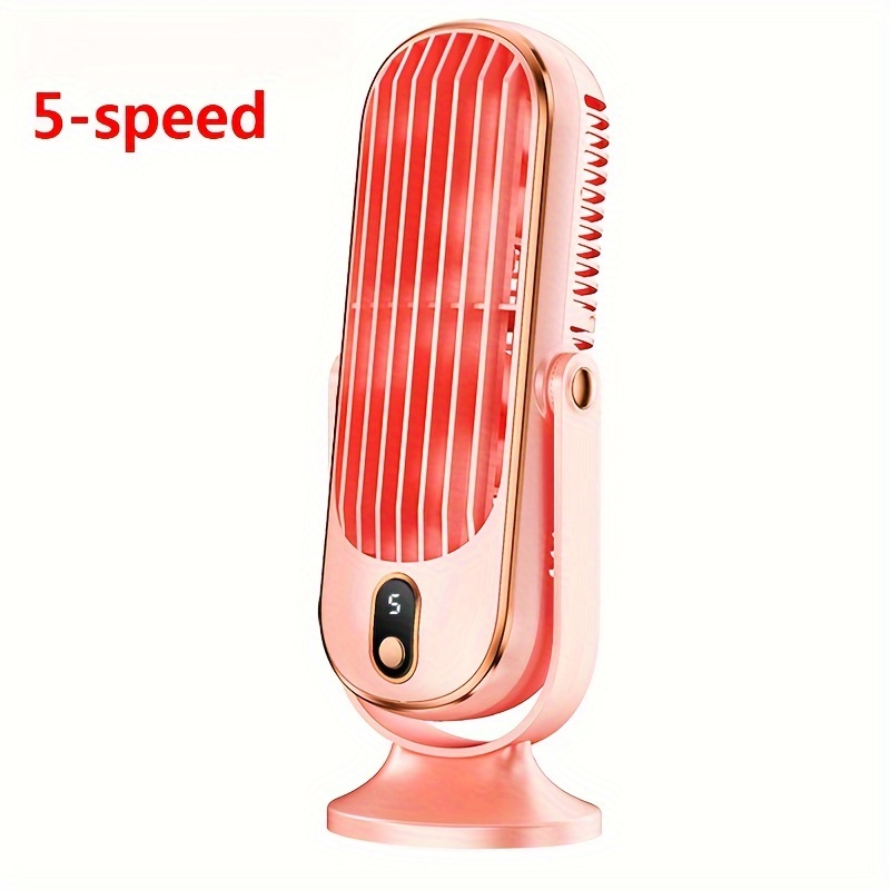 4000mAh Portable Cooling Fan - Powerful Desktop Air Conditioner for Summer Relief - Lazy Design, USB Charging, Ideal for Bedroom, Office, School & Beach Vacations - Your Ultimate Back To School Companion