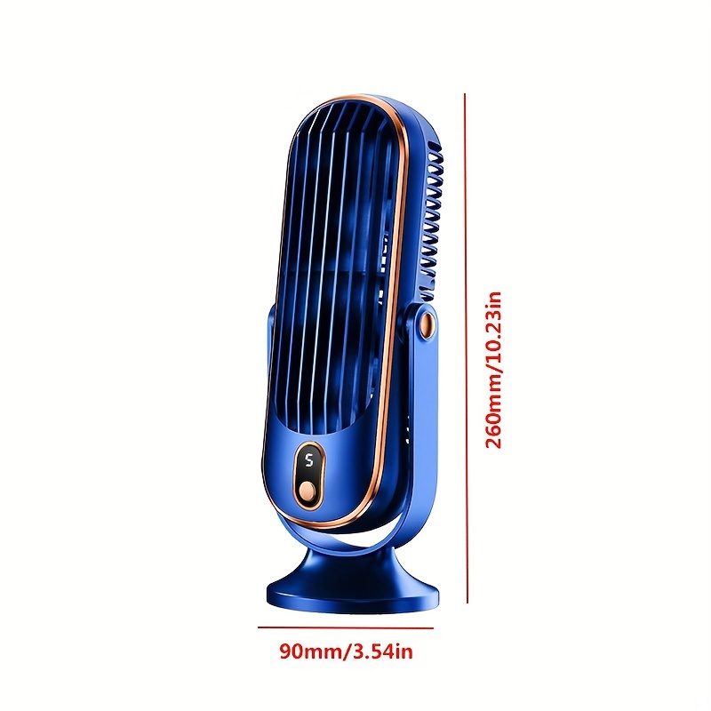 4000mAh Portable Cooling Fan - Powerful Desktop Air Conditioner for Summer Relief - Lazy Design, USB Charging, Ideal for Bedroom, Office, School & Beach Vacations - Your Ultimate Back To School Companion