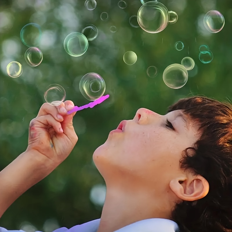 Bubble Wands Set - Big Bubble Wands Fun Bubble Machine With Tray For Outdoor Play, Birthday Parties And Games (Bubble Liquid Not Included) Random Color