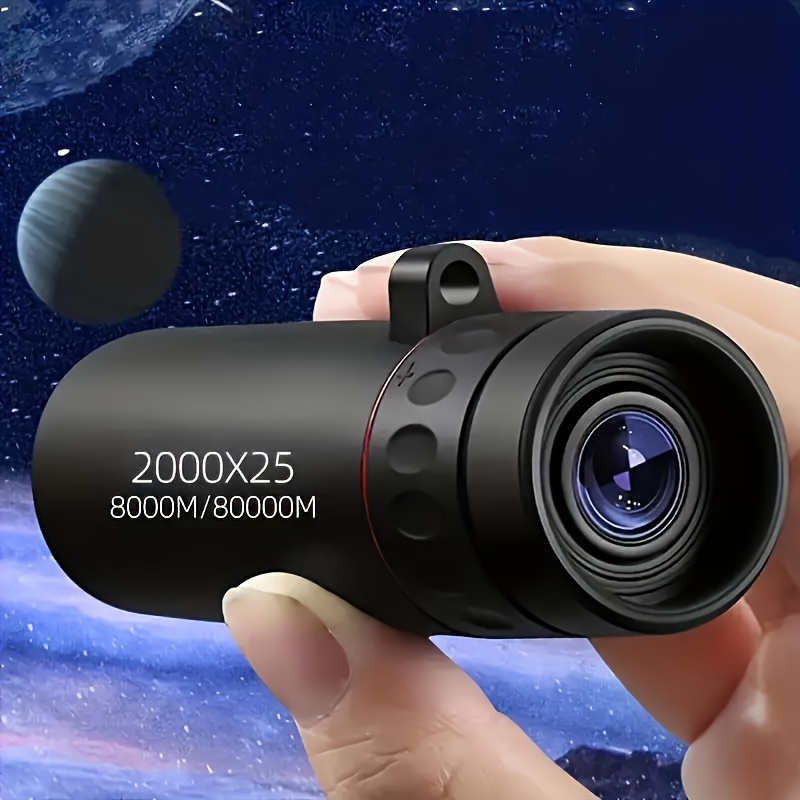 High-Power 2000X25 Monocular Telescope - Portable Hd Magnifier For Hunting, Travel, Concerts & Fishing