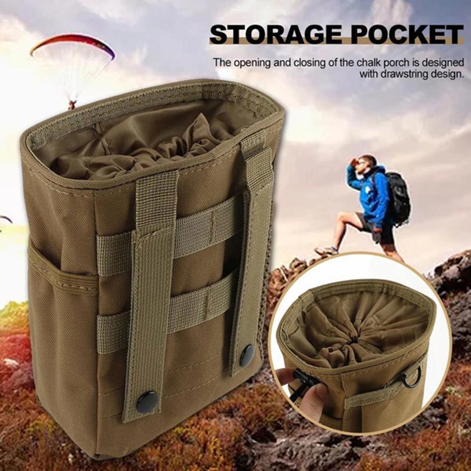 BaikX Tactical Waist Pack with Mobile Phone Pouch - Durable Military-Grade Outdoor Gear for Hands-Free Convenience